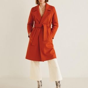 Mango wool overcoat